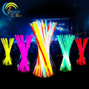 

New 100 pcs/lot christmas festivities ceremony fluorescent bracelets,night glow sticks , LED toys for Olympic quality first