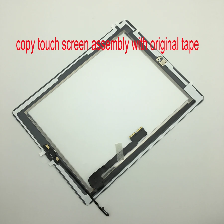 

Front Glass For Ipad 4 A1458 A1459 A1460 Touch Screen Digitizer + Home Button + Original Adhesive Tape