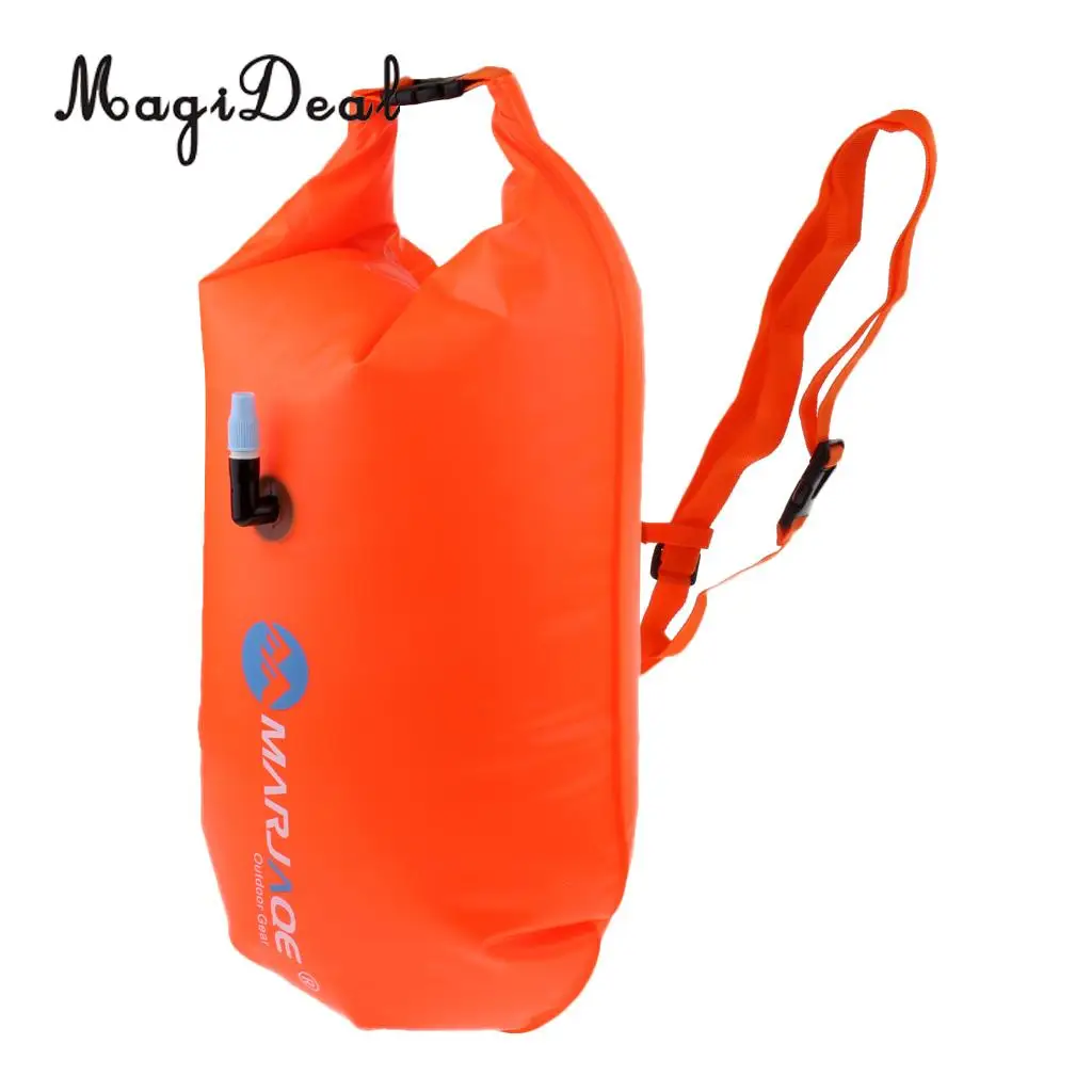 MagiDeal Roll Top Dry Bag Swimming Tow Float Safety Flotation Device For Open Water Swimmers and Triathletes Pool Accessories