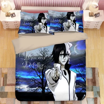 

Cartoon bedding sets bleach 3d anime duvet cover sets luxury adult kids quilt cover twin double queen king fashion bedclothes