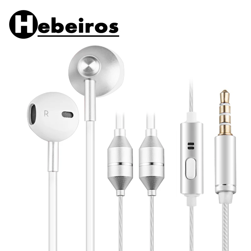 

Healthy Anti-radiation In-Ear Earphone for iphone/samsung Air Tube technology Stereo Music Metal headset 3.5mm for huawei xiaomi