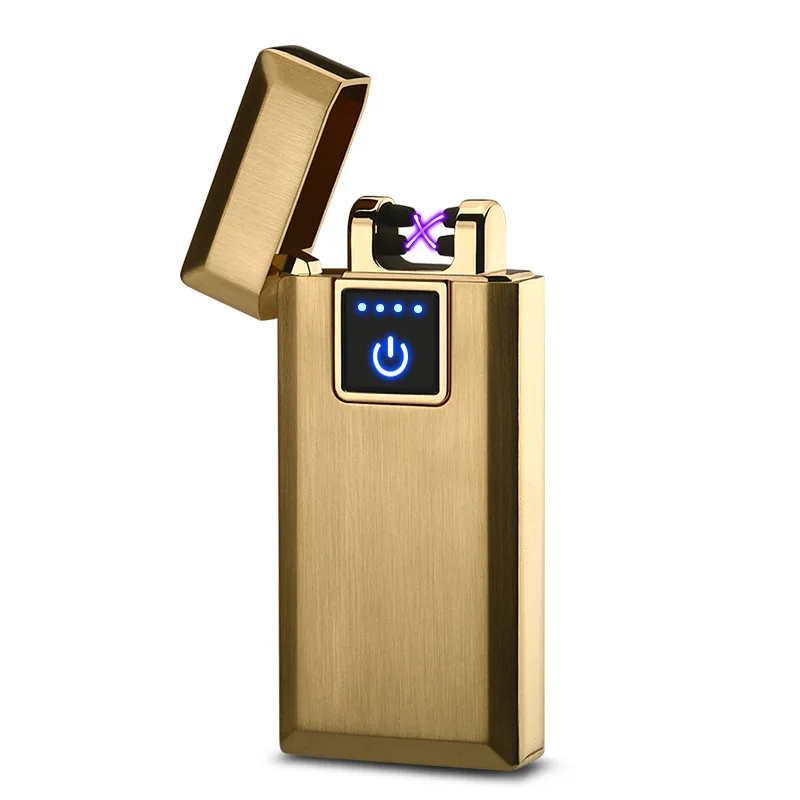 Зажигалка для сигарет с сенсорным выключателем дисплей питания USB зарядка