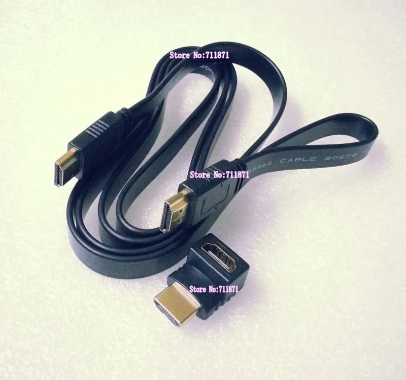 Bend Right Angle 90 degree HDMI Adapter 1.4 Version 150cm Male to male