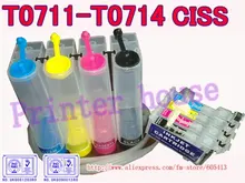 CISS pour EPSON Stylus DX4000, DX4050, DX4400, DX4450, DX5000, DX5050, DX6000, DX6050, DX7000F, DX7400 T0711 T0712 T0713 T0714 CISS