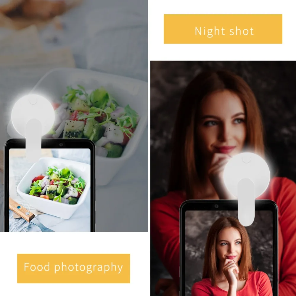 Мобильный телефон селфи кольцо светильник светодиодный красота заполняющая лампа портативный круг фотография клип светильник для мобильного телефона камеры перезаряжаемый