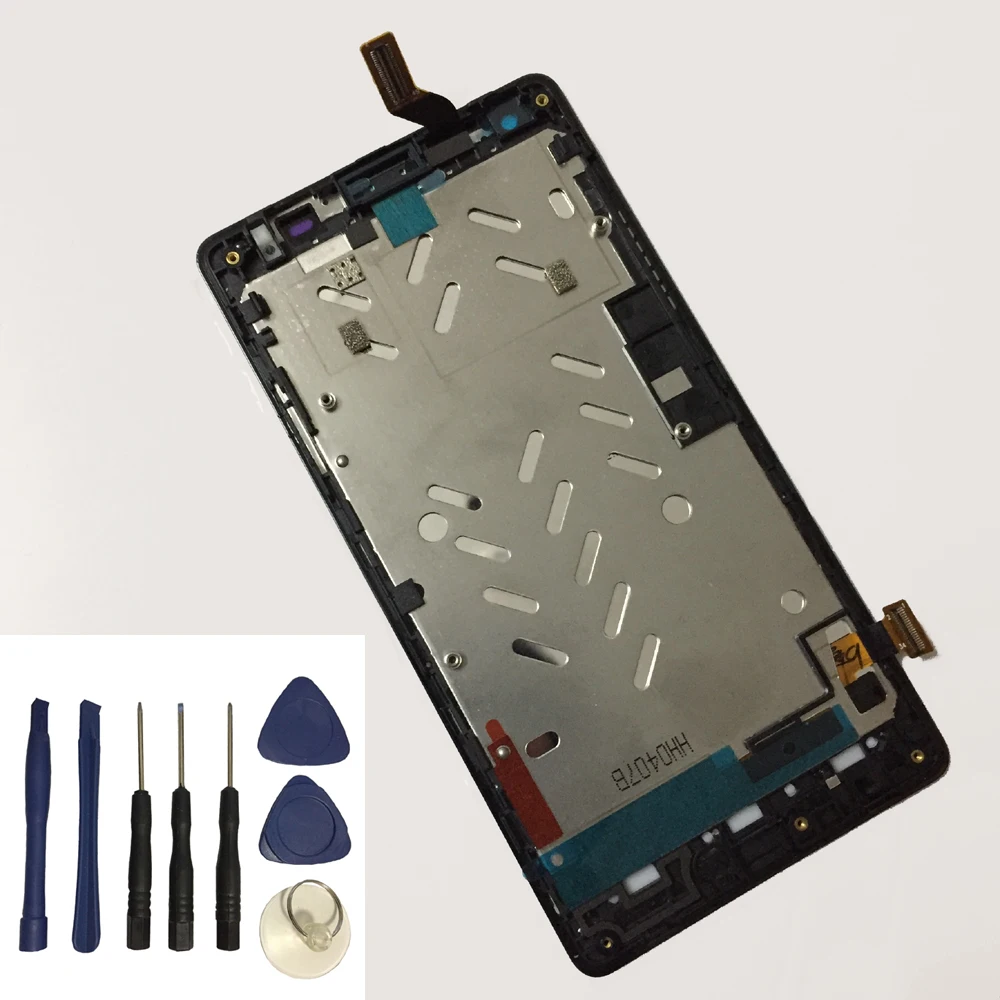 

For Huawei Ascend G700 Touch Screen Digitizer Sensor + LCD Display Monitor Panel Module Assembly With Frame + Free Tools