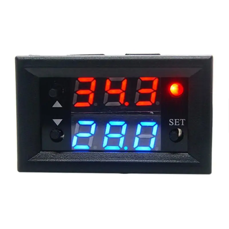 W2810 односторонний DC12V 20A цифровой двойной дисплей модуль контроля температуры