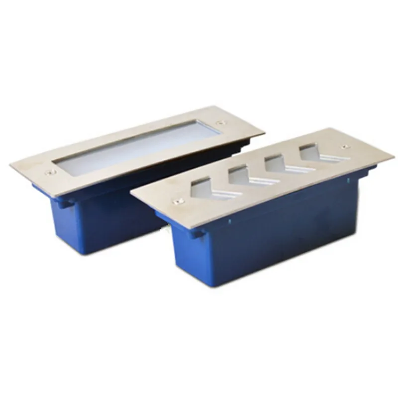 

Free Shipping 9W Indoor/Outdoor Stainless Steel AC85-265V Waterproof Embedded Led Wall Corner Lamps step lights Footlights