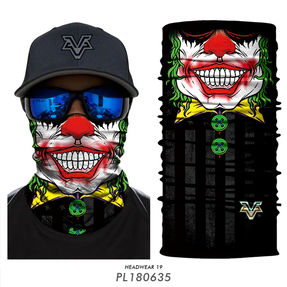 Харли Квинн и Джокер велосипедная маска ветрозащитный волшебный шарф маска череп велосипедный головной убор повязка на шею банданы бесшовная Балаклава