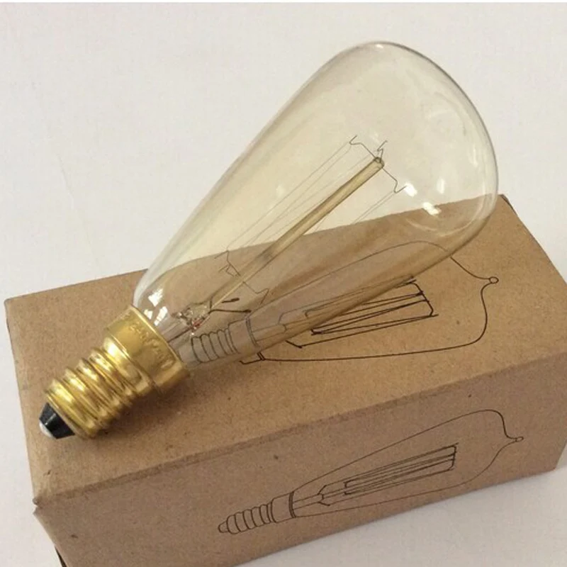 Винтажная лампа накаливания ST48 E14 110 В/220 В 40 Вт|bulb all new materials|bulb purplebulb fixture |