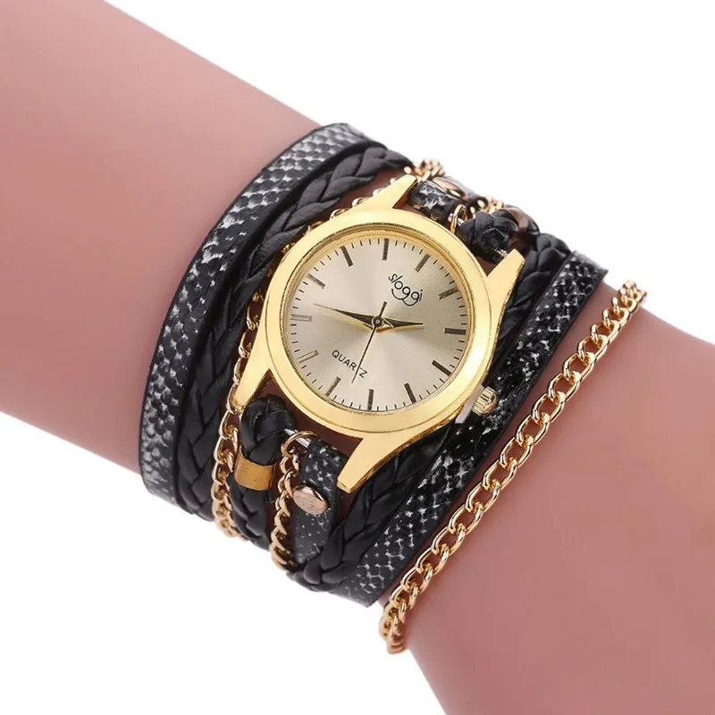 Sloggi relogio feminino لف اللباس المرأة اسوارة relojes موهير خمر نمط عارضة السيدات كوارتز المعصم ووتش المرأة