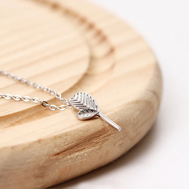 leaf necklace woman woman 100% 925 Sterling silver nacklace Jewellery Clavicle chain pendant charms
