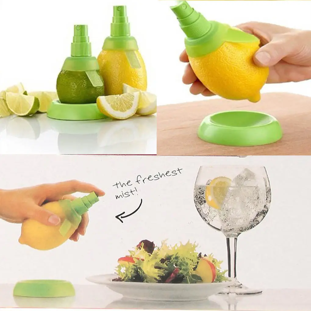 

2pcs/set Citrus Juicer Tool Juicy Kitchen Set Fruit Juice Orange Mini Lemon Sprayer Extractor Useful Hand Sprinkler