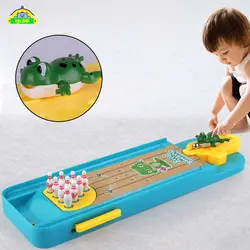 Мини-Настольный боулинг игра игрушечный комплект Fun Indoor родитель-ребенок Интерактивная настольная игра Боулинг развивающая игрушка