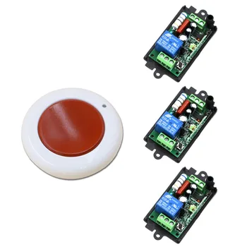 

Hot Sales NewAC220V 110V 1CH RF Wireless Remote Switch Teleswitch Mainboard Wireless Receiver Learning Code for Doors 315/433MHZ