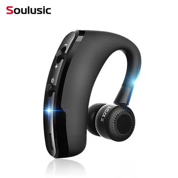 

Soulusic V9 Business Wireless Bluetooth Headset With Mic Voice Control Handsfree Headphone For Drive Connect With 2 Phones