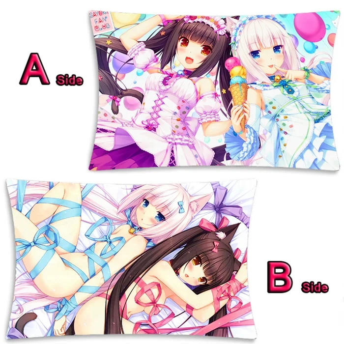 Аниме Nekopara Chocolat ванильный Azuki кокосовый клен Dakimakura обнимающий чехол для подушки для тела, наволочка для подушки, 2WAY 35x55 см - Цвет: 11