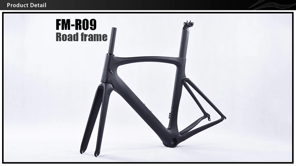 Discount Light Weight 49 52 54 56 58cm Carbon Road Bike Frame Chinese Carbon Road Frame Cycling Bicicleta Road Bike Frameset 5