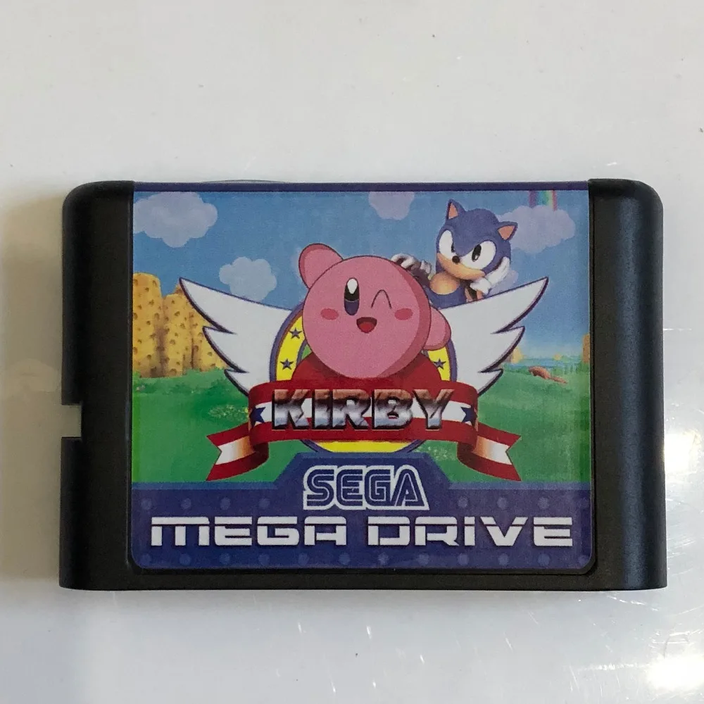 

Kirby In Sonic 16 bit MD Game Card For Sega Mega Drive For Genesis