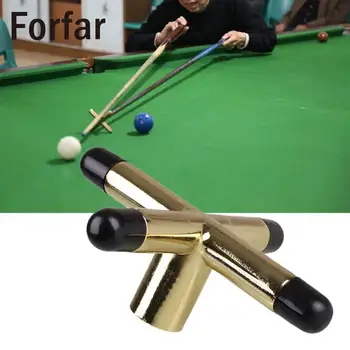 

Forfar Copper Snooker Pool Cue Cross Rest Head Screw On Table Billiards Bridge Anti-slip Pool Cue Rest Bridge Head Holder