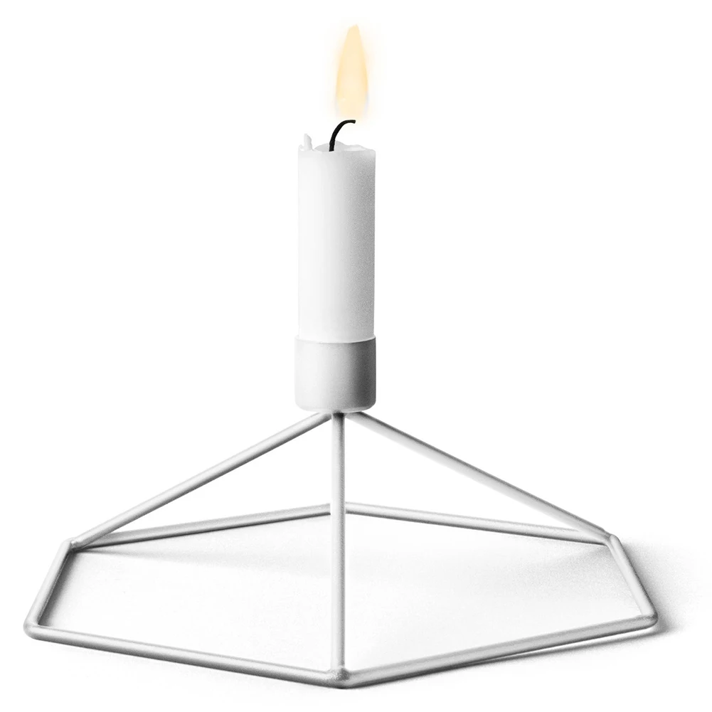 

Ornaments Gift Modern Candlestick Stand Decoration Retro Desk Living Room Home Portable Metal Nordic Style 3D Geometric