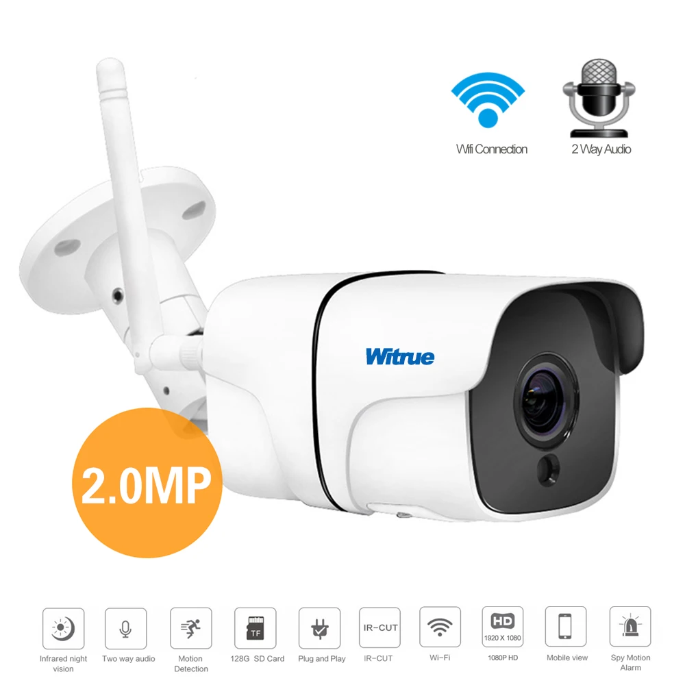 Ip камера Wifi Беспроводная 1080 P наружная водостойкая безопасности Аудио запись