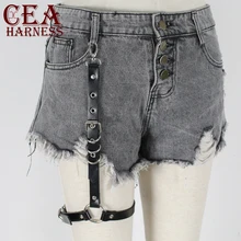CEA. Ремни Харадзюку подвязки регулируемые кожаные ноги ремни для тела Связывание для женщин верхняя одежда ремни белье ремни