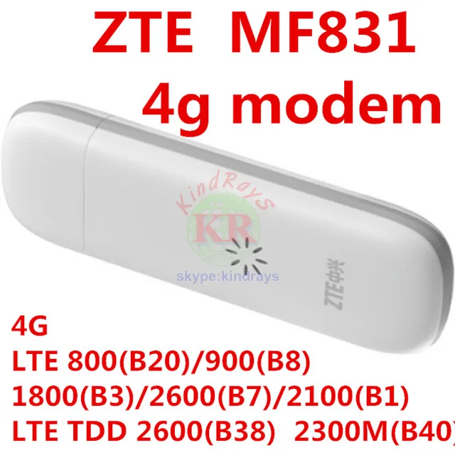 Разблокированный мобильный LTE USB накопитель ZTE MF831 4G usb модем android 4g с антенной|modem 3g