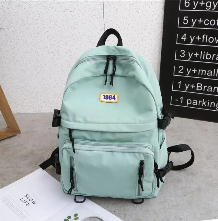 Harujuku многоцелевой рюкзак хип-хоп Fahion ученик средней школы школьный в консервативный стиль рюкзак для девочек нейлон - Цвет: 3