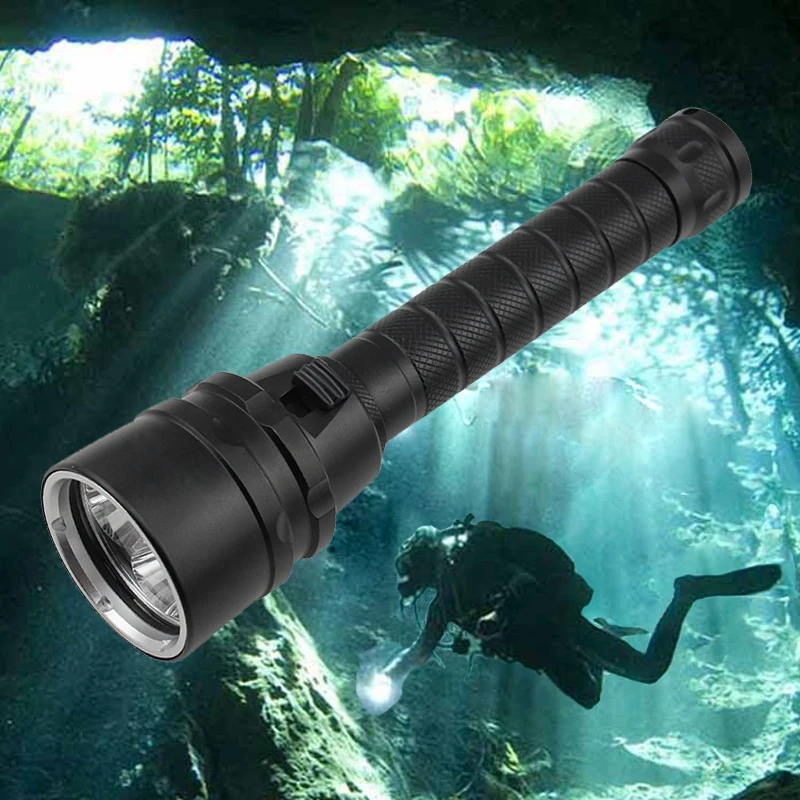 Kohree Waterproof Diving Flashlight Rechargeable Led Flashlight 5*T6 2