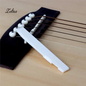 

1 Pcs NEW Standard Intonation Plastic Bridge Saddle Guitar Saddle For 6 String Acoustic Guitar Replacement Parts Accessories