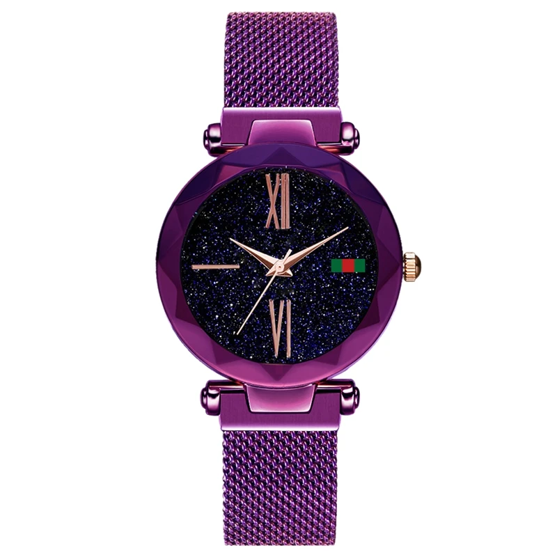 

Hannah Martin Women Watches Ladies Rose Gold Watch Starry Sky Magnetic Waterproof Female Wristwatch
