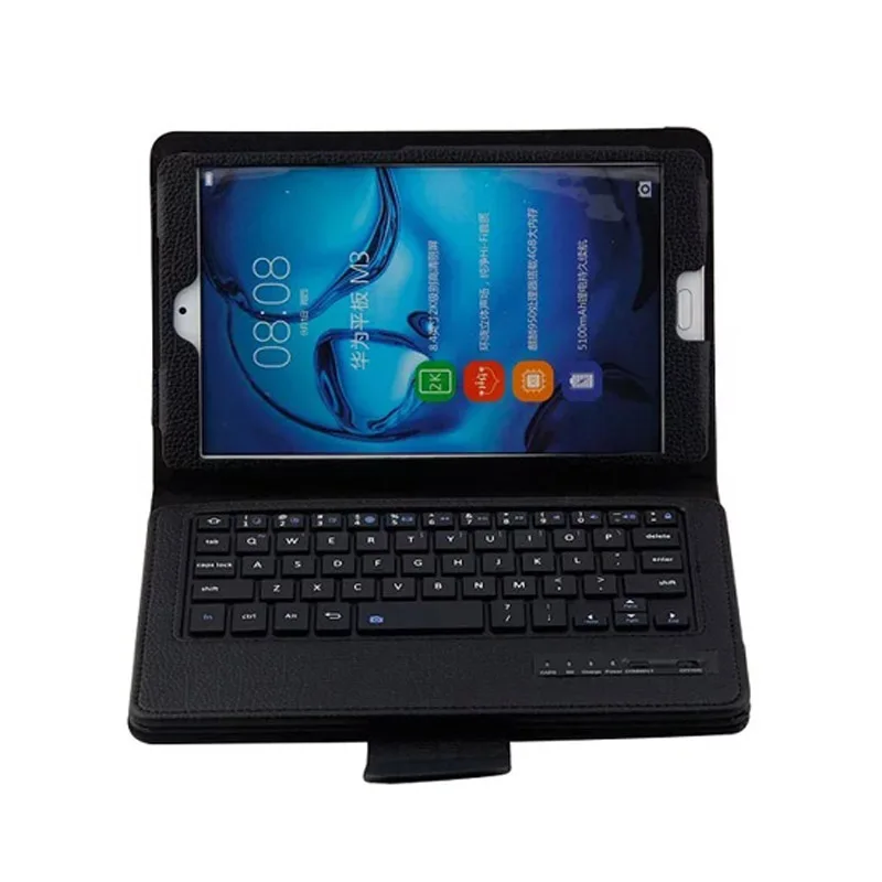 Cuckoodo Folio чехол с узкими магнитно Съемная клавиатура Bluetooth для Huawei MediaPad M3 8.4 дюймов Планшеты