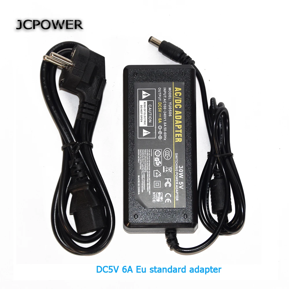 Jcpower AC110V 220 В DC 5 В 2A 3A 6A 8A 10A 10 Вт 15 Вт 30 Вт 40 Вт 50 Вт светодиодный адаптер питания для Светодиодные ленты DC5V светодиодный трансформатор