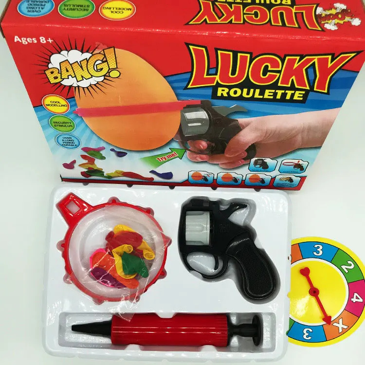Русская рулетка Lucky пистолет с воздушным шаром Bang модель интерактивные