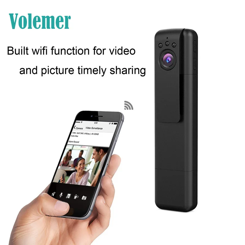 

Volemer C11 Wifi Mini Camera Night Vision Full HD 1080P P2P Micro Camera HDMI Out Wireless Pen Camera Mini DV Recorder Kamera