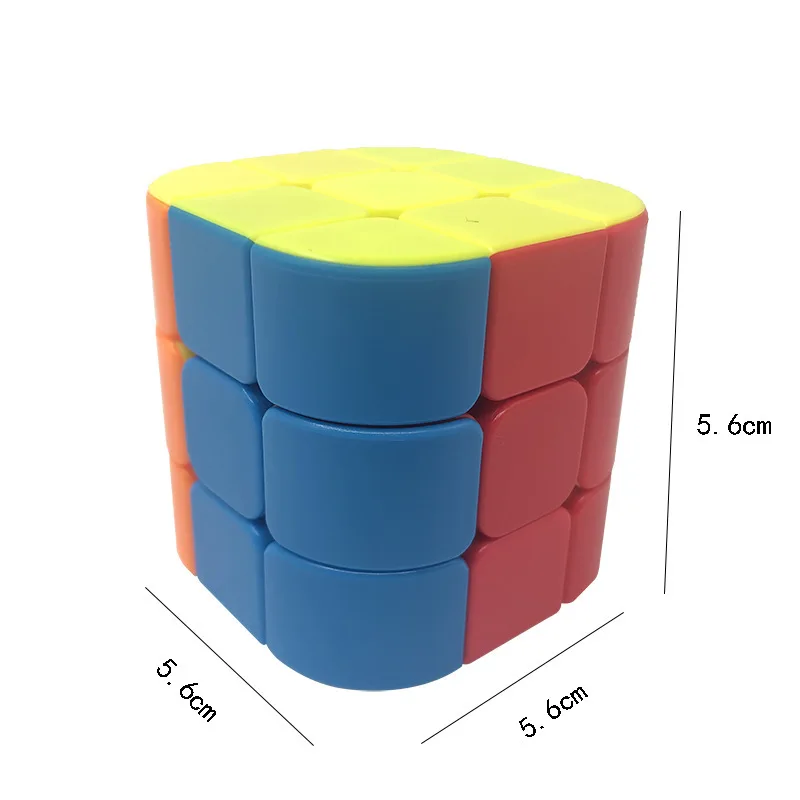 Колонка в форме цилиндра или куба 3x3x3 волшебный кубик-Рубика, профессиональная конкуренции Скорость кубические круглые Форма Колонка баррель магический куб Колонка Форма игрушки