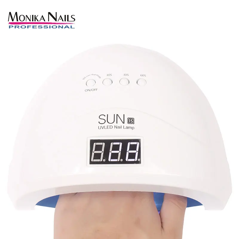 

Monika Nails SUN1s 48W LED Nail Lamp LCD Display Nail Dryer Curing Lamp for Quickly Dry Toenail Gel Nail Polish Automatic Sensor