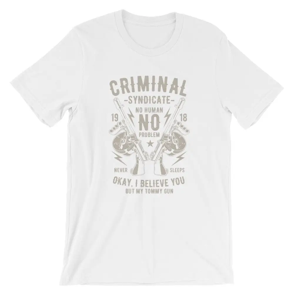 Футболка Criminal Syndicate. 100% хлопок Премиум футболка новая крутая Повседневная