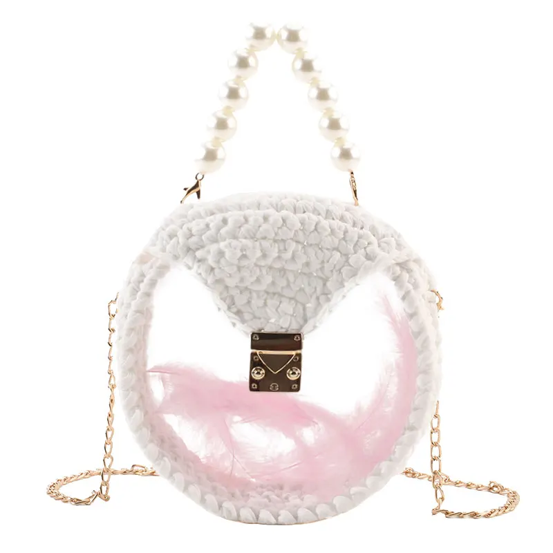 Женские сумки Bolsas Feminina женская прозрачная сумка тканая 2019 жемчужная Сумка тоут