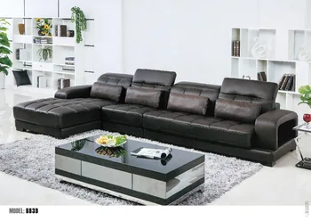 

2017 Hotsales Trendy Modern Design Living Roomleather Sectional Sofa Set