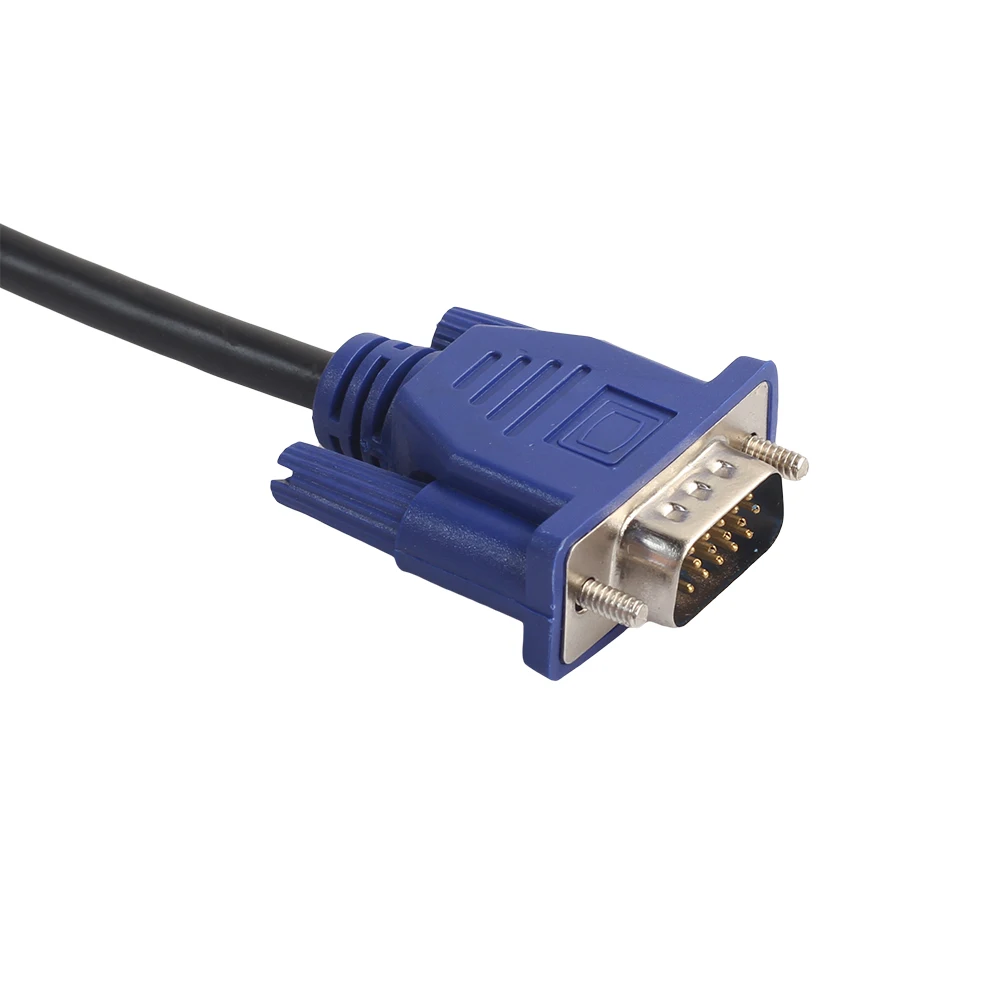 Кабель удлинитель 1 5/3/5 м 1080P VGA штекер 15 контактов SVGA кабель для монитора синяя