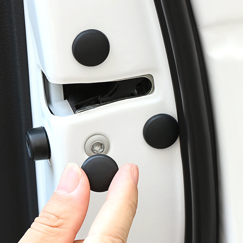 

Car Door Lock Screw Protection Stickers Covers Waterproof Doors Screws for Ford Focus 2 3 4 Fiesta Ecosport Everest Ranger Kuga