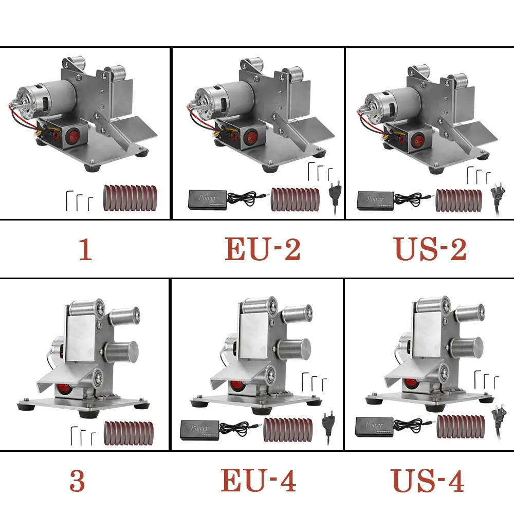 Многофункциональный измельчитель мини электрический ленточный шлифовальный станок DIY шлифовальный ленточный мини-станок шлифовальная полировальная машинка резец кромки точилка