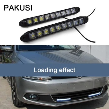 

PAKUSI NEW Car LED Daytime Running Lights 9LED DRL Lamp For Ford Honda civic Audi a3 a6 VW polo BMW e46 e39 Lada KIA accessories