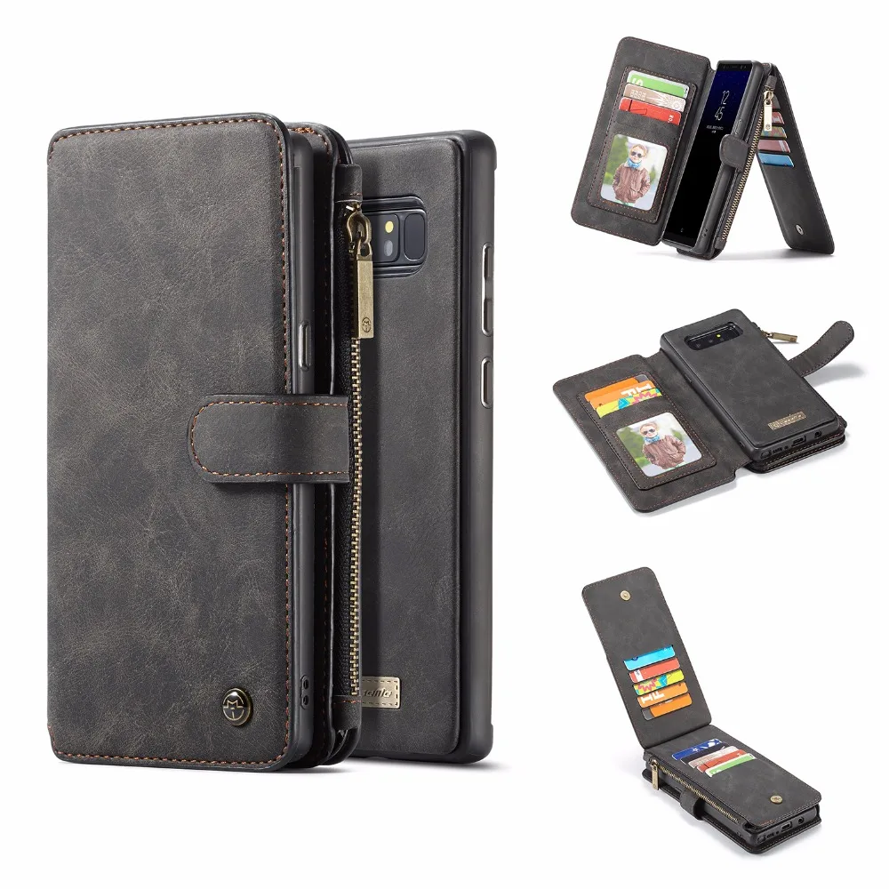 

Note8 Magnetic Case For Samsung Note 8 Wallet Case Bag CaseMe Luxury Phone Case Flip Leather Cover For Galaxy Note 8 Cover