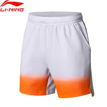Li-Ning мужские шорты для бадминтона, 87% полиэстер, 13% спандекс, подкладка сборной, спортивные шорты для соревнований, AAPN005 COND18