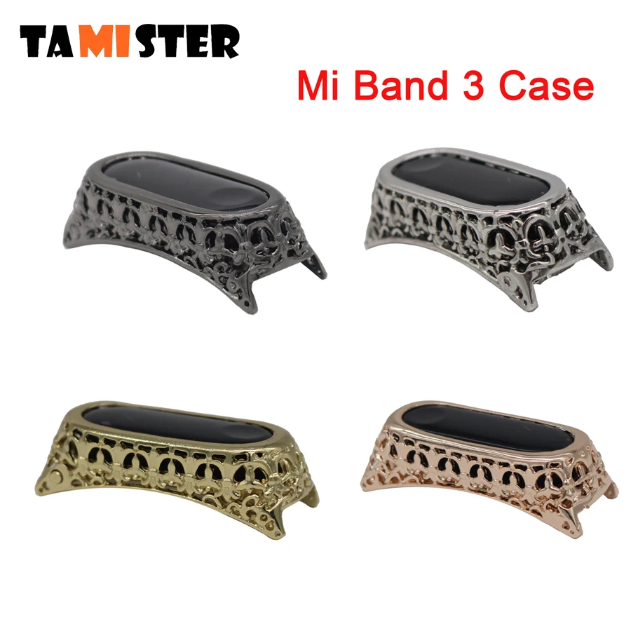 

For Xiaomi Band 3 / Mi Band 3 NFC Version metal case DIY Mi Band 3 Protective Cover Accessories