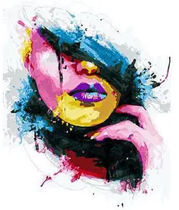 MaHuaf-X1548 The Face Painting DIY Painting Kit Paint By Numbers Kit DIY Oil Painting On Canvas Gifts Wall Art 