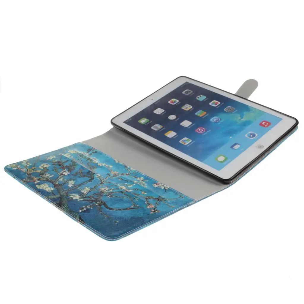 Ван Гог Флип PU кожаный чехол для Apple iPad Air 2 iPad Mini 4 iPad 2 3 4 5 6 Чехол Планшеты Smart Cover с держателем карты#2